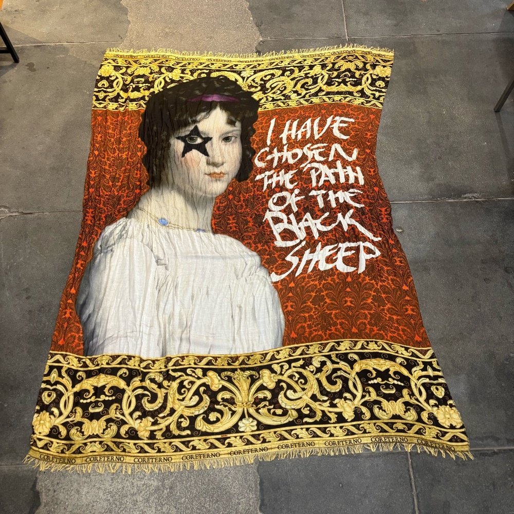 Coreterno Scarf "I Have Chosen the Path of The Black Sheep"